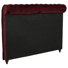 Load image into Gallery viewer, Devon - Upholstered California King Headboard - Wine Red