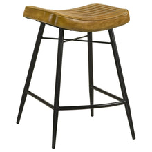 Load image into Gallery viewer, Bayu - Leather Upholstered Counter Stool (Set of 2)
