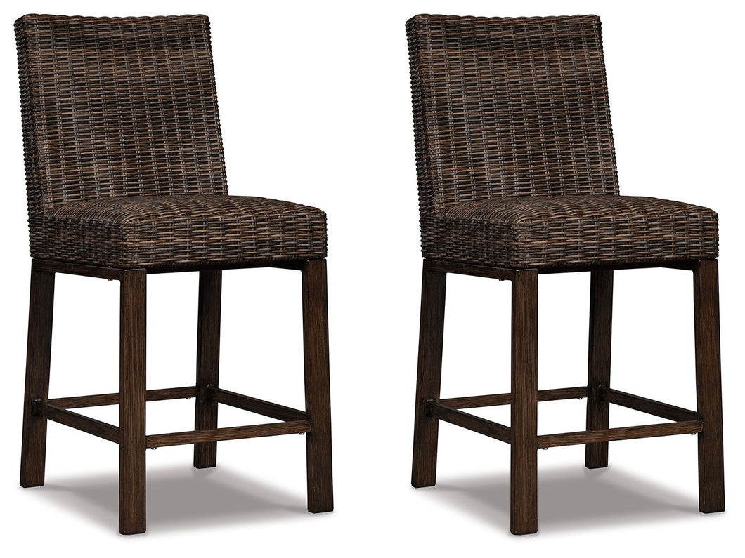 Paradise - Medium Brown - Barstool (Set of 2)