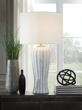 Load image into Gallery viewer, Lanwell - Antique Gray - Poly Table Lamp