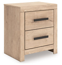 Load image into Gallery viewer, Sanginlane - Tan - Two Drawer Night Stand