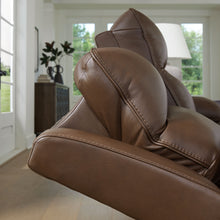 Load image into Gallery viewer, Vonryan - Tobacco - Power Reclining Loveseat With Console / Adj Headrest