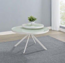 Load image into Gallery viewer, Briggs - Round Marble Printed Glass Top Coffee Table