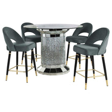 Load image into Gallery viewer, Ellie - Mirrored Counter Height Dining Table Set