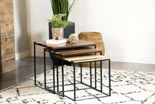 Load image into Gallery viewer, Belcourt - 3 Piece Square Nesting Tables - Natural And Black