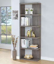 Load image into Gallery viewer, Harrison - 5-Shelf Bookshelf - Weathered Gray