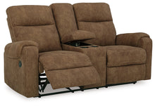 Load image into Gallery viewer, Edenwold - Brindle - Dbl Reclining Loveseat with Console