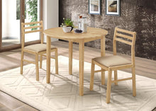 Load image into Gallery viewer, Bucknell - 3 Piece Round Drop Leaf Dining Table Set