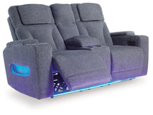 Load image into Gallery viewer, Studio Cave - Steel - Power Reclining Loveseat with Console