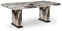 Load image into Gallery viewer, Jeshina - Dark Brown / Beige - Dining Table