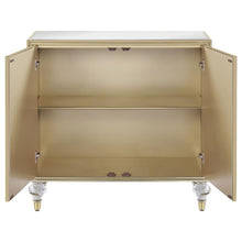 Load image into Gallery viewer, Astilbe - 2-Door Mirrored Accent Cabinet - Silver And Champagne
