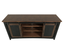 Load image into Gallery viewer, Pueblo Black - TV Stand / Console / Wall Unit - Black / Medium Brown