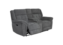 Load image into Gallery viewer, Richland - Power Console Loveseat - Bristol Gray