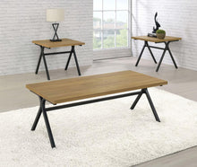 Load image into Gallery viewer, Colmar - 3 Piece Engineered Wood Coffee Table Set - Golden Oak