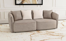 Load image into Gallery viewer, Townsend - Chenille Upholstered Rolled Arm Sofa - Latte
