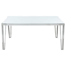 Load image into Gallery viewer, Pauline - Rectangular Glass Top Dining Table - Chrome