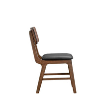 Load image into Gallery viewer, Thea - Wood Back Side Chair With Black Seat (Set of 2) - Walnut