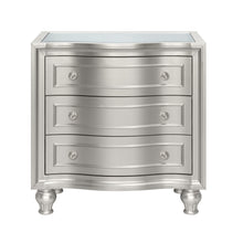 Load image into Gallery viewer, Reflections - Nightstand With Mirrored Top - Silver