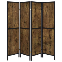 Load image into Gallery viewer, Deepika - 4-Panel Room Divider Folding Screen - Rustic Nutmeg