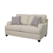Load image into Gallery viewer, Glenn - Upholstered English Arm Loveseat - Light Gray And Blue
