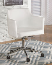 Load image into Gallery viewer, Baraga - White - Home Office Swivel Desk Chair
