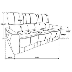 Greenfield - Upholstered Power Reclining Sofa Set