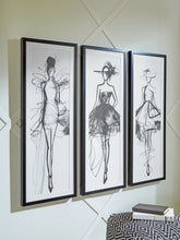 Load image into Gallery viewer, Mckerrick - Black / White - Wall Art Set (Set of 3)