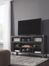 Load image into Gallery viewer, Todoe - Gray - 2 Pc. - 65&quot; TV Stand with Wide Fireplace Insert