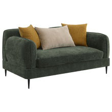 Load image into Gallery viewer, Jade - Chenille Upholstered Modern Track Arm Loveseat