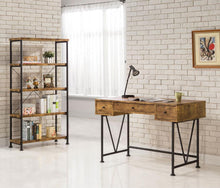 Load image into Gallery viewer, Analiese - 2 Piece Computer Desk Bookcase Set - Rustic Nutmeg