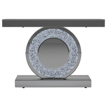 Load image into Gallery viewer, Bergenia - Mirrored Entryway Sofa Console Table - Silver