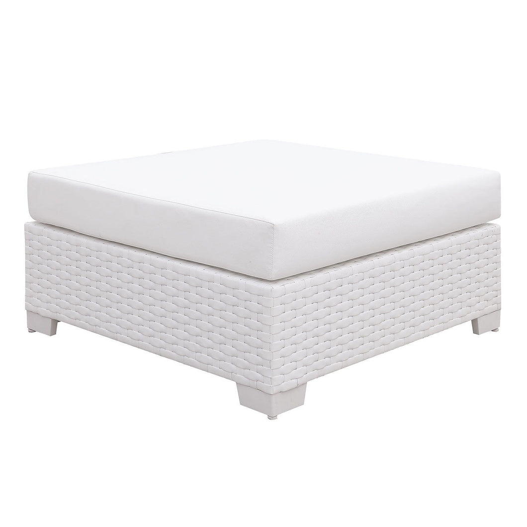 Somani - Large Ottoman - White