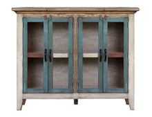 Load image into Gallery viewer, Antique - Console With 4 Glass Doors - Multicolor