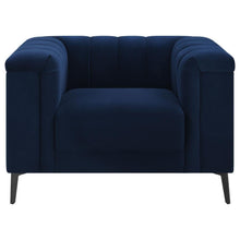 Load image into Gallery viewer, Chalet - Upholstered Tuxedo Arm Tufted Chair - Blue