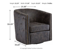Load image into Gallery viewer, Brentlow - Swivel Accent Chair