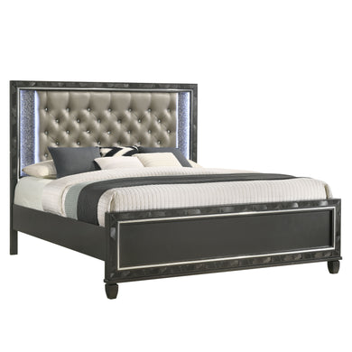 Radiance - 6/0 California King Bed With Storage Only - Black Pearl