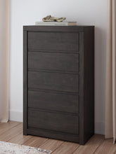 Load image into Gallery viewer, Fraluna - Charcoal - Five Drawer Chest