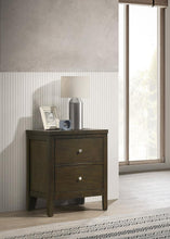 Load image into Gallery viewer, Wilkes - 2-Drawer Nightstand Bedside Table - Dark Cocoa