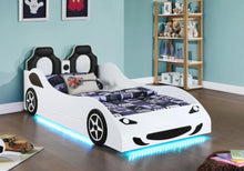 Load image into Gallery viewer, Cruiser - Wood LED Race Car Bed And 7&quot; Mattress