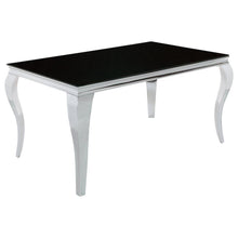 Load image into Gallery viewer, Carone - Rectangular Glass Top Dining Table