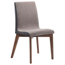 Load image into Gallery viewer, Redbridge - Upholstered Dining Side Chair (Set of 2) - Natural Walnut