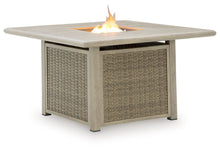 Load image into Gallery viewer, Cliff Trails - Beige - Square Fire Pit Table