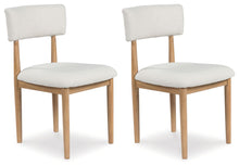 Load image into Gallery viewer, Sawdyn - White / Light Brown - Dining Upholstered Side Chair (Set of 2)