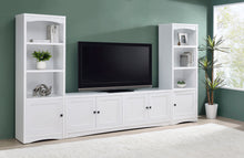 Load image into Gallery viewer, Laughlin - 3-piece Entertainment Center TV Stand - White