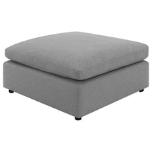 Load image into Gallery viewer, Raleigh - Boucle Upholstered Ottoman - Gray