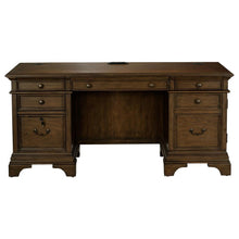 Load image into Gallery viewer, Hartshill - 5-Drawer Credenza Office Desk Burnish Oak - Burnished Oak