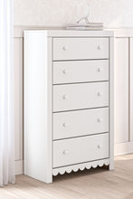 Load image into Gallery viewer, Mollviney - White - Five Drawer Chest