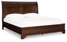 Load image into Gallery viewer, Trellington - Brown - King Sleigh Storage Bed