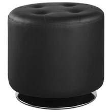 Load image into Gallery viewer, Bowman - Round Upholstered Tufted Swivel Ottoman