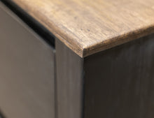 Load image into Gallery viewer, Empire - Nightstand - Satin Black / Brown